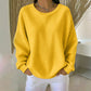 🎉This Week's Special Sales - 53% OFF✨Women's Waffle Knit Loose‑Fit Sweatshirt | Casual Long‑Sleeve Pullover Top👚