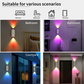 🎁Halloween Hot Sale 50% OFF🎃Auto Motion Sensing Color Changing Night Light, RGB Multicolor Wall Mount LED Atmosphere Lamp🌈💡