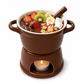 🍪Hot Sale 50% OFF☕Ceramic Chocolate & Cheese Fondue Mug with Fork – Perfect for Cozy Nights & Gifts