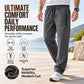 🖤Black Friday Hot Sale 50% OFF👖Men's Winter Thermal Sweatpants, Thick Fleece Lined Casual Trousers with Secure Zip Pockets