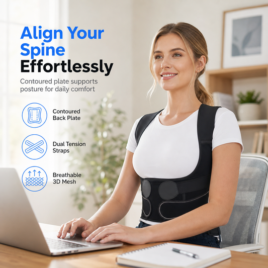 🎉This Week's Special Sales - 50% OFF✨🧍 Adult Posture Corrector Back Brace, Adjustable Shoulder Lumbar Support to Improve Slouching and Reduce Back Discomfort