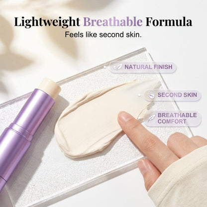 🤍LImited-Time Hot Sale 50% OFF! 💄 2-in-1 Color Changing Foundation Stick Medium Buildable Coverage, Conceals Blemishes & Redness, Long Lasting 💗