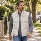 🎉This Week's Special Sales - 60% OFF✨Men's Stand Collar Padded Gilet, Windproof Thermal Sleeveless Winter Vest, Warm Outerwear