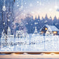 🎁Christmas Hot Sale 50% OFF🎅Christmas Village Static Window Cling Set, 78Pcs Reusable Xmas Window Stickers