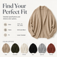 🖤Black Friday Hot Sale 50% OFF♟️Women's Oversized Batwing Sleeve Chunky Knit Cardigan, Shawl Collar Open Front Loose Knitted Sweater Coat for Autumn Winter🧥