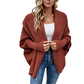 🖤Black Friday Hot Sale 50% OFF♟️Women's Oversized Batwing Sleeve Chunky Knit Cardigan, Shawl Collar Open Front Loose Knitted Sweater Coat for Autumn Winter🧥
