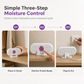 ⏳Last Day Buy 2 Get 1 Free💦Reusable Mini Household Dehumidifier with Purple Silica Bead Indicator for Wardrobe, Closet & Shoe Cabinet