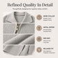 🍂Autumn Hot Sale 60% OFF🔥Women’s Asymmetric Zip Up Sweater Jacket, Chic Knit Cardigan with Drape Collar, Casual Loose Fit Outerwear🧥