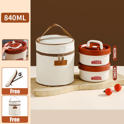 Microwaveable Stainless Steel Insulated Lunch Box