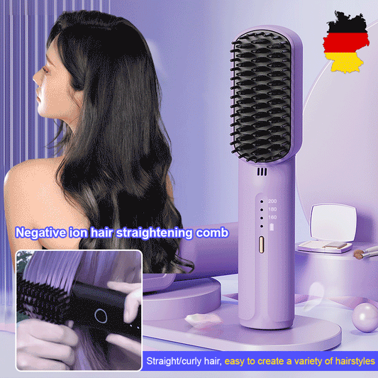 🎁✨Hot sale🔥Portable cordless mini hair straightening comb