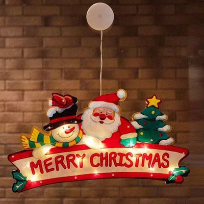 ⛄Christmas pre-sale🎄2023 Christmas Window Hanging Lights💡