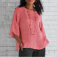 Spring 2024 fashion solid color cotton linen top✨Buy 2 get 10% Off Auto & Free Shipping