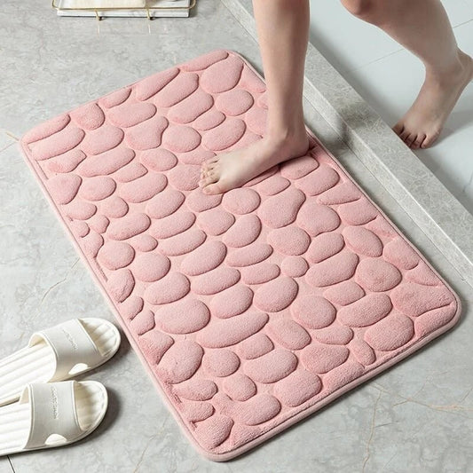 👍YOU MUST HAVE - Cobblestone Embossed Bathroom Bath Mat🔥Buy 2 Free Shipping🔥