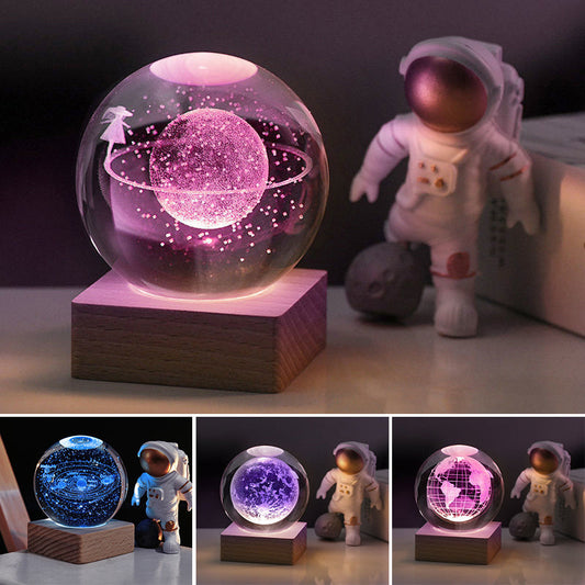 3D Galaxy Crystal Ball Nightlight Decorlamp💖BUY 2 GET 10% OFF