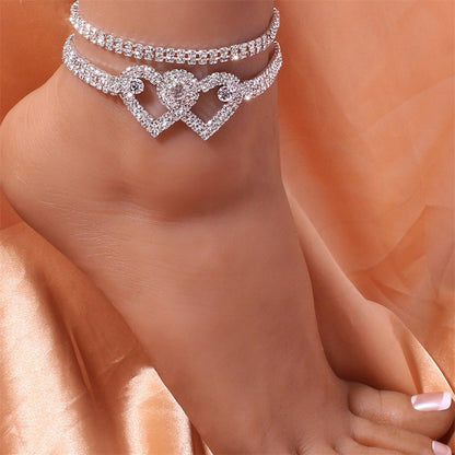 Heart X Heart Ankle Bracelet💖BUY 2 GET 10% OFF🌟FREE SHIPPING