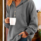 Vintage Solid Color Long Sleeve Buttoned Sweatshirt(💝Free Shipping)