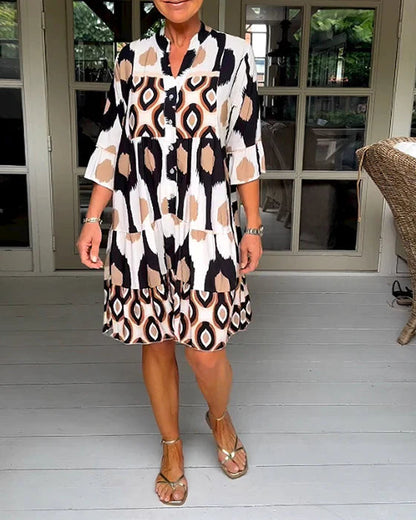 🎁Hot Sale 49% OFF⏳Spotted Print Pleated Dress