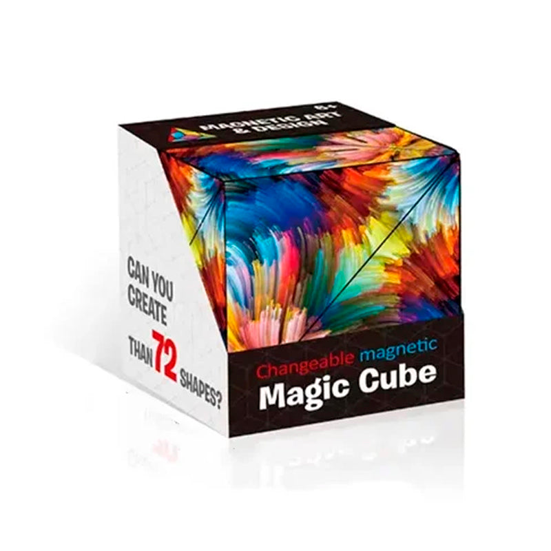 💥HOT SALE💥Changeable Magnetic Magic Cube – blauue