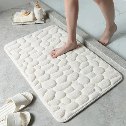👍YOU MUST HAVE - Cobblestone Embossed Bathroom Bath Mat🔥Buy 2 Free Shipping🔥