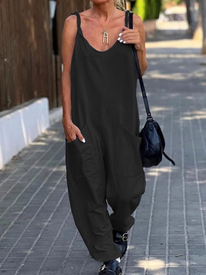 2023 Summer Casual Solid Jumpsuit