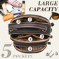 ✨Mother's Day Sale🎁Classic Multifunctional Compartments Adjustable Wide Shoulder Strap PU Leather Crossbody Bag